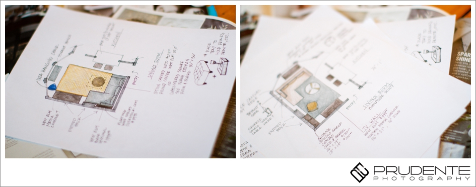 Interior Design Sketches for boston wedding photography