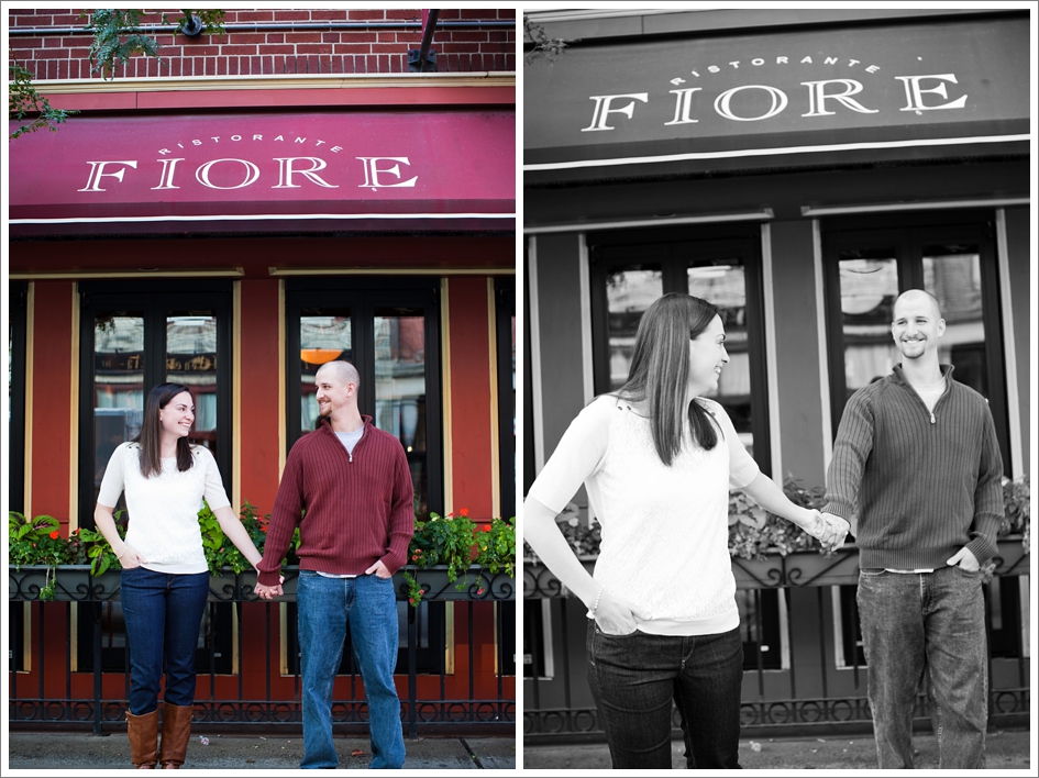 Boston north end engagement photos