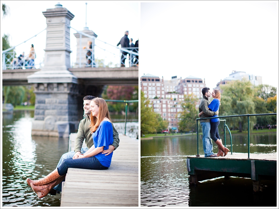 Wedding engagement photos in the city