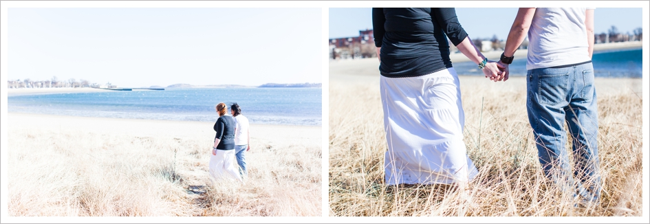 Beach engagement photography boston