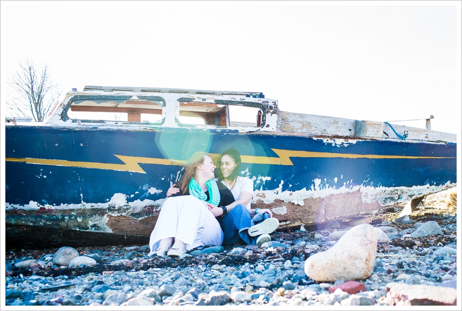 Lesbian engagement photography boston