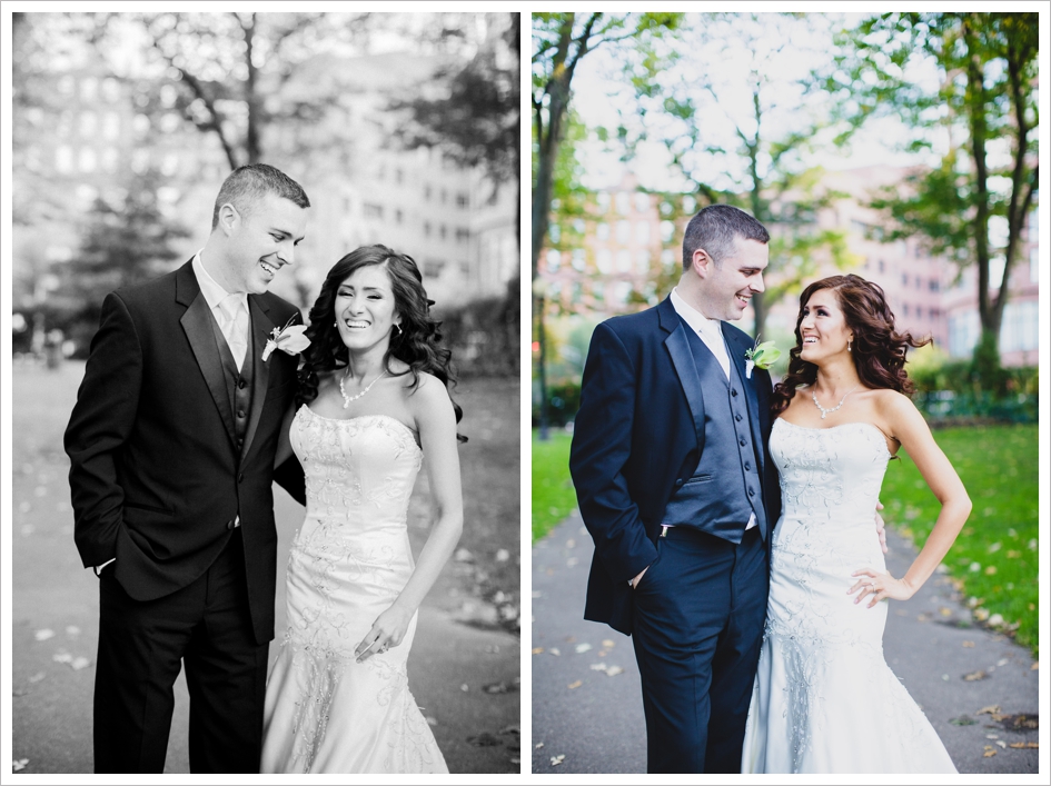 Boston public gardens wedding photography