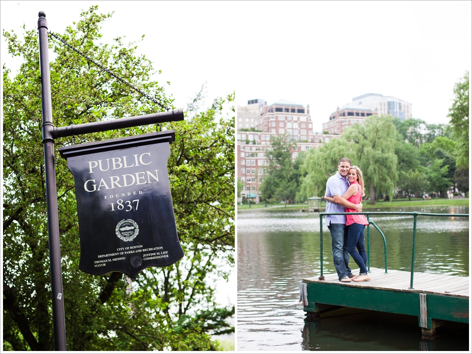 Public garden engagement photography