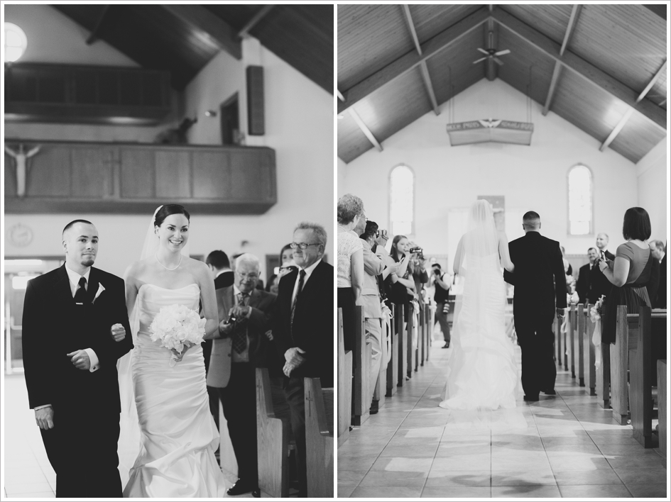 Bride Walking Down Isle Photo