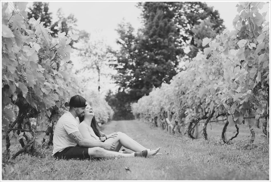 Wedding photography at vineyard