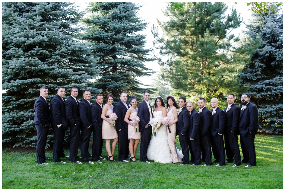 Large Bridal Party Wedding Photography