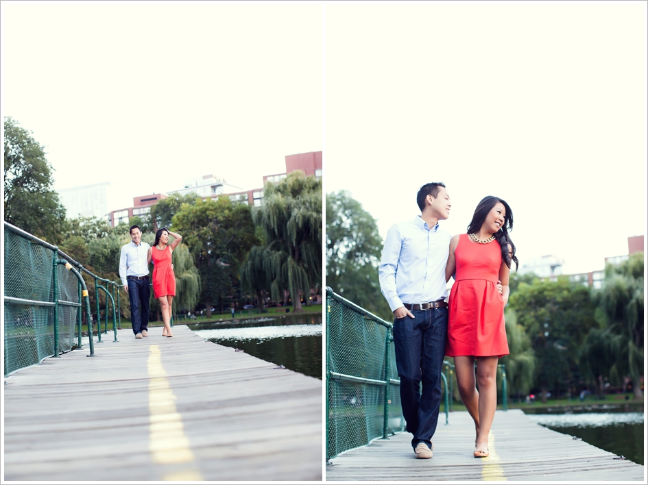 Candid engagement photography