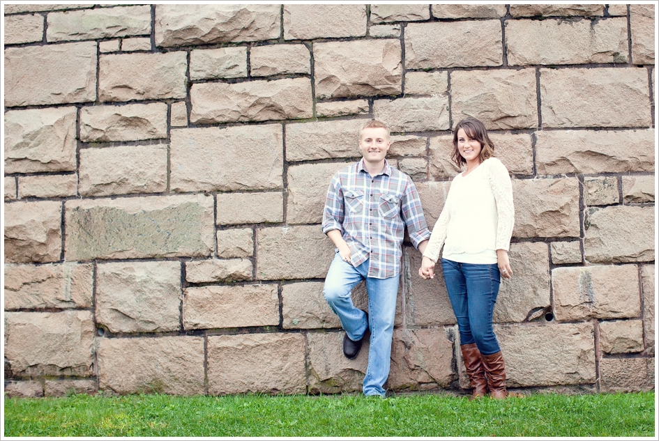 Engagement photos at larz anderson park