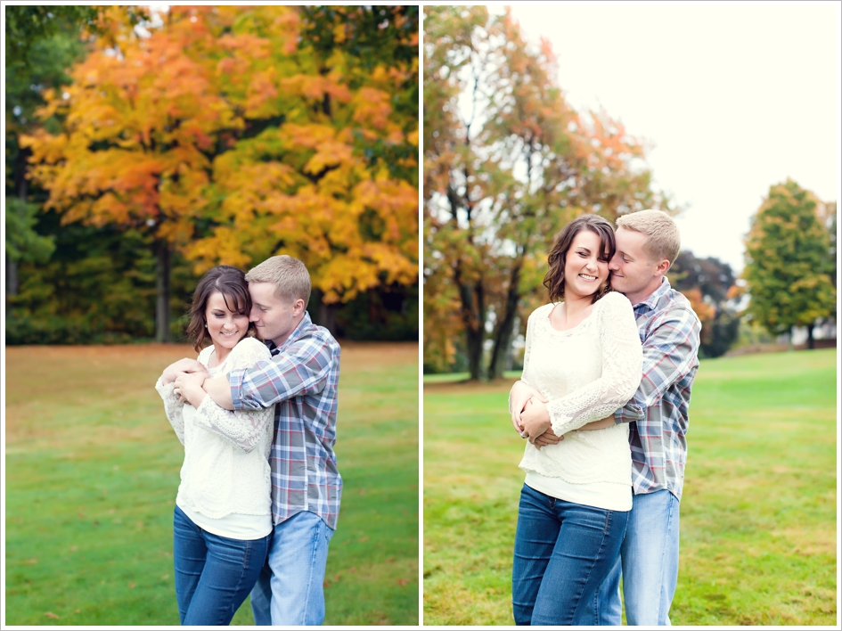 Fall engagement photos Boston