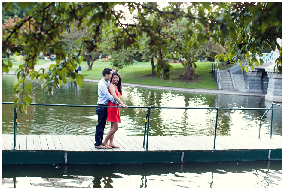 Natural light engagement photography