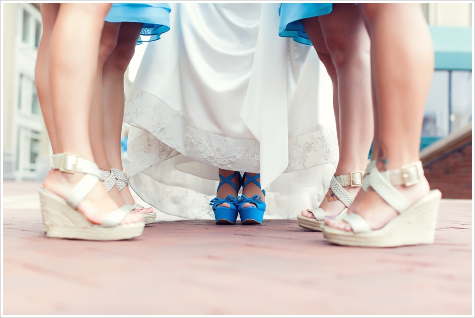 Fun bridesmaid wedding photo