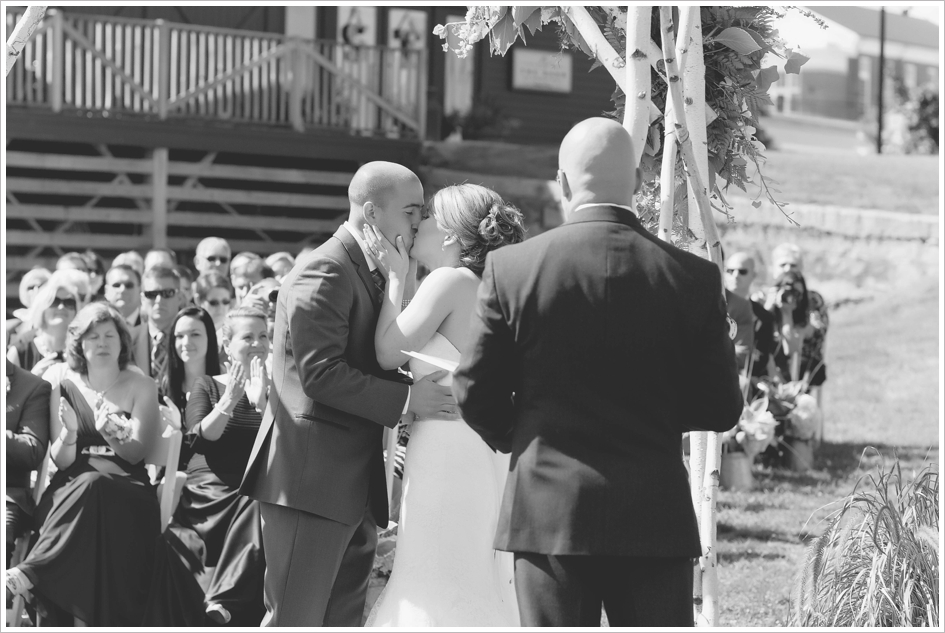 Gibbet Hill wedding ceremony photo MA