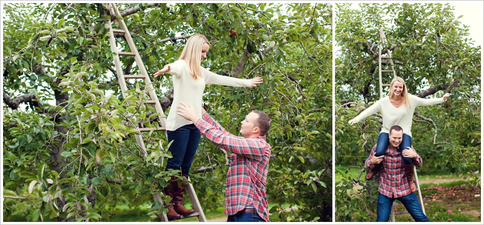 Apple Orchard Engagement photos BOSTON