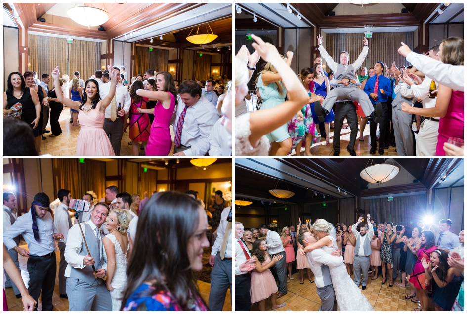 Fun Bridal Party Dancing Wedding Photography Worcester, Boston, MA Assumption College Chapel Beechwood Hotel