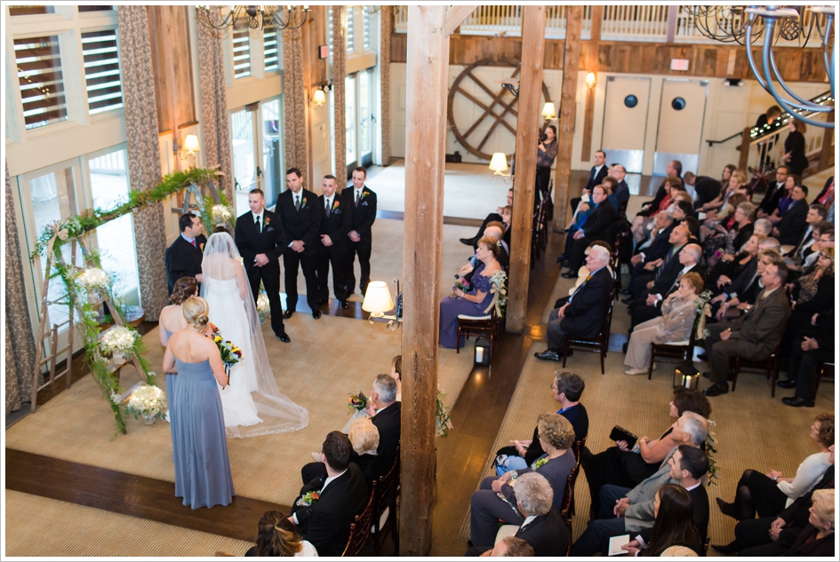Gibbet hill farm indoor wedding ceremony groton, MA