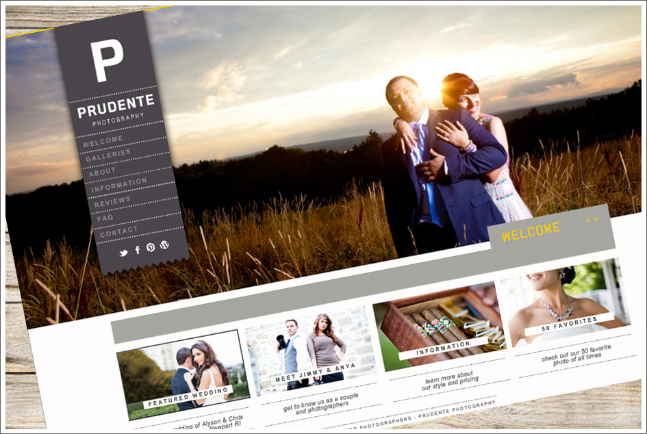 New Branding look for Prudente Photography